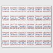 Besessene Triathlon-Störung Geschenkpapier (Flach)