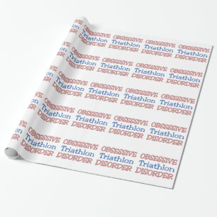 Besessene Triathlon-Störung Geschenkpapier