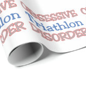 Besessene Triathlon-Störung Geschenkpapier (Rolleneckpunkt)