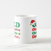 Besessene Weihnachtsstörung Kaffeetasse (Mittel)