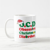 Besessene Weihnachtsstörung Kaffeetasse (Links)