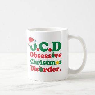 Besessene Weihnachtsstörung Kaffeetasse