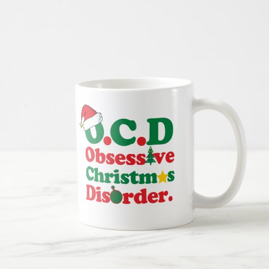 Besessene Weihnachtsstörung Kaffeetasse (Rechts)