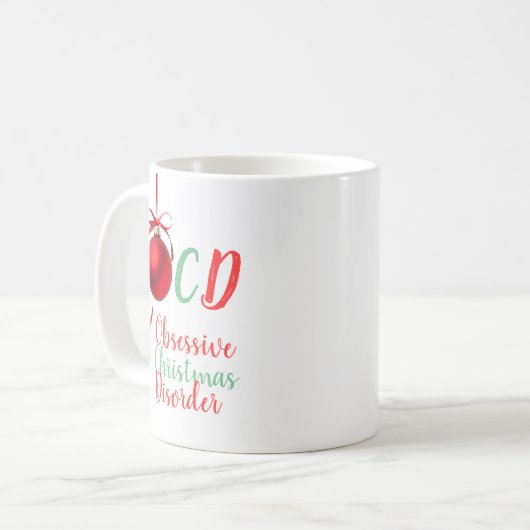 Besessene Weihnachtsstörung Kaffeetasse (Vorderseite Links)