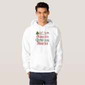 Besessene Weihnachtsstörungs-lustiges rotes Grün Hoodie (Vorne ganz)