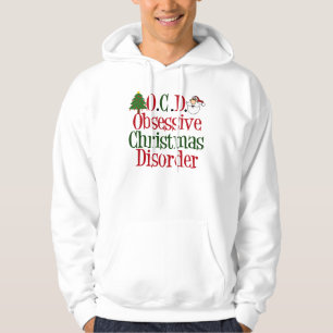 Besessene Weihnachtsstörungs-lustiges rotes Grün Hoodie