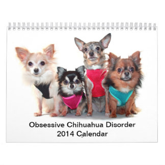 Besessener Kalender der Chihuahua-Störungs-2014