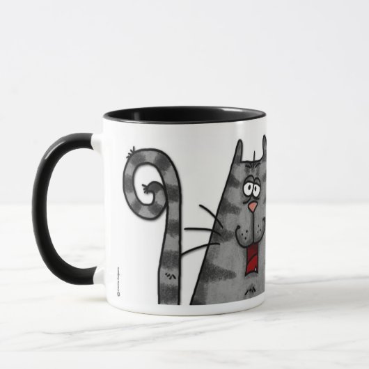 besessener Tabby Tasse (Links)