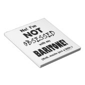 Besessenes Baritone Notepad Notizblock (angewinkelt)