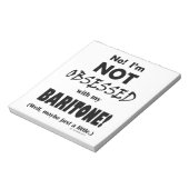 Besessenes Baritone Notepad Notizblock (Rotiert)