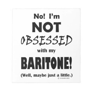 Besessenes Baritone Notepad Notizblock