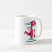 Besessenes Drache-Tassen-Rot Kaffeetasse (VorderseiteRechts)