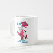 Besessenes Drache-Tassen-Rot Kaffeetasse (Vorderseite Links)
