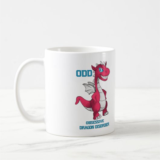 Besessenes Drache-Tassen-Rot Kaffeetasse (Links)