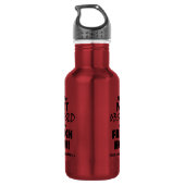 Besessenes französisches Horn Edelstahlflasche (Rückseite)