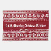 Besessenes Geschirrtuch der Weihnachtsstörung OCD (Horizontal)