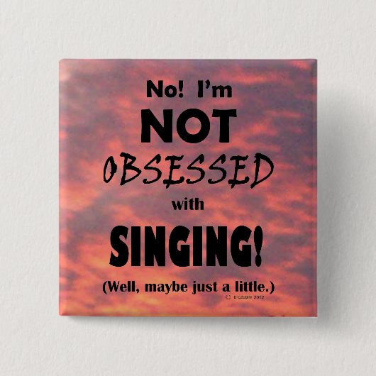 Besessenes Gesingen Button (Vorderseite)