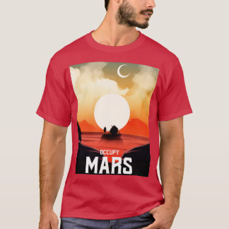Besetze Mars Retro T-Shirt