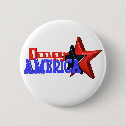 Besetzen Sie Amerika-Protest 99 Prozent stark Button (Vorderseite)