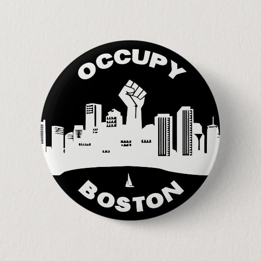Besetzen Sie Boston Button (Vorderseite)