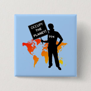 Besetzen Sie das Planeten-Zeichen Button