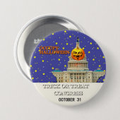 Besetzen Sie Halloween Button (Vorne & Hinten)