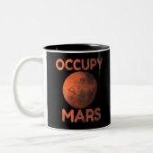 Besetzen Sie Mars-Raum-Rennen Terraform Zweifarbige Tasse (Links)