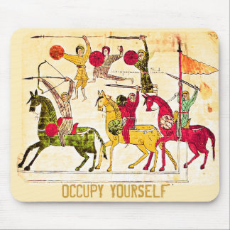 Besetzen Sie mittelalterliche Kunst-Auflage Mousepad