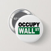 Besetzen Sie Wall Street Button (Vorne & Hinten)