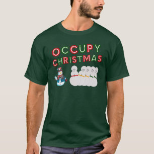 Besetzen Sie Weihnachtsstrickjacke T-Shirt