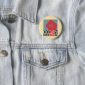 Besetzen Sie zusammen Protest-Kunst-Occupy Wall Button (Beispiel)