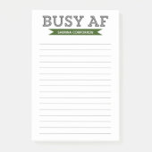 Besetzt AF | Moderne Typografie | GrünLinde Post-it Klebezettel (Vorderseite)