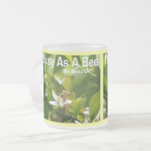 Besetzt als Biene, also abschrecken - Mattierte Ta Mattglastasse (Vorderseite Links)