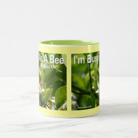 Besetzt als Biene, also schmeiß ab - Tasse (Mittel)