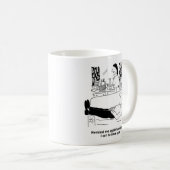 Besetzt Ehefrau während Idle Husband Erholungen. F Kaffeetasse (VorderseiteRechts)