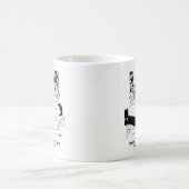 Besetzt Ehefrau während Idle Husband Erholungen. F Kaffeetasse (Mittel)