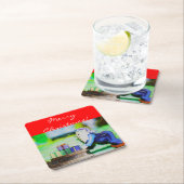 Besetzt Elf von Shirley Taylor Rechteckiger Pappuntersetzer (Vor Ort)