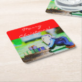 Besetzt Elf von Shirley Taylor Rechteckiger Pappuntersetzer (angewinkelt)