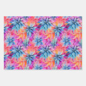 Besetzt florale Gefärbte Krawatte Muster Set 7 Geschenkpapier Set (Vorderseite 2)