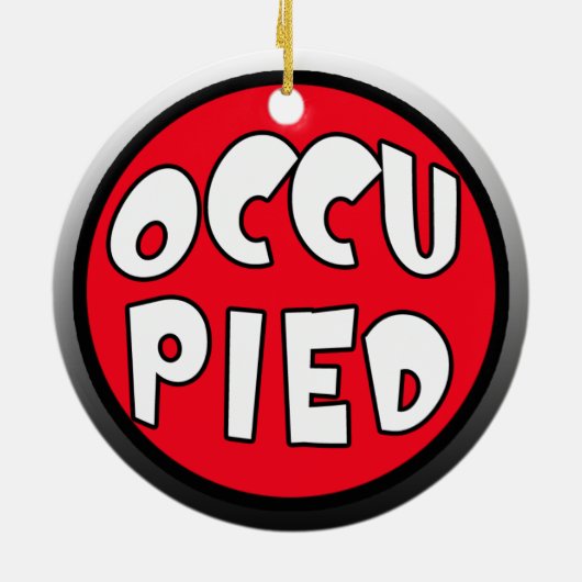 Besetzt oder öffnen Sie umschaltbaren Keramik Ornament (Hinten)