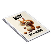 'Besetzt wie ein Eichhörnchen-Notebook' Notizblock (Rechte Seite)