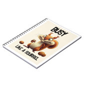 'Besetzt wie ein Eichhörnchen-Notebook' Notizblock (Linke Seite)