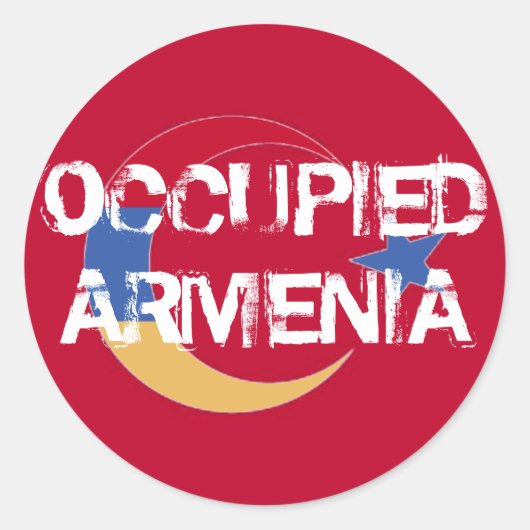 Besetzte Armenien Sticker (Vorderseite)