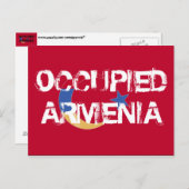 Besetzte Armenische Postkarte (Vorne/Hinten)