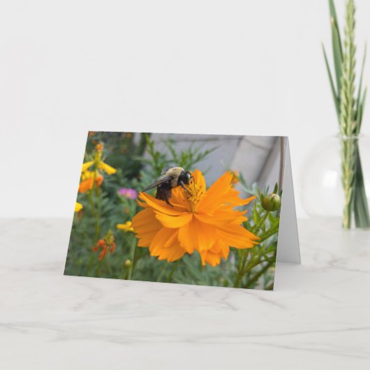 Besetzte Bee Grußkarte - Leere Karte nach Zielwert (Vorderseite)