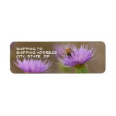 Besetzte Beete auf Lila Thistle-Fotografie individ (Vorne)