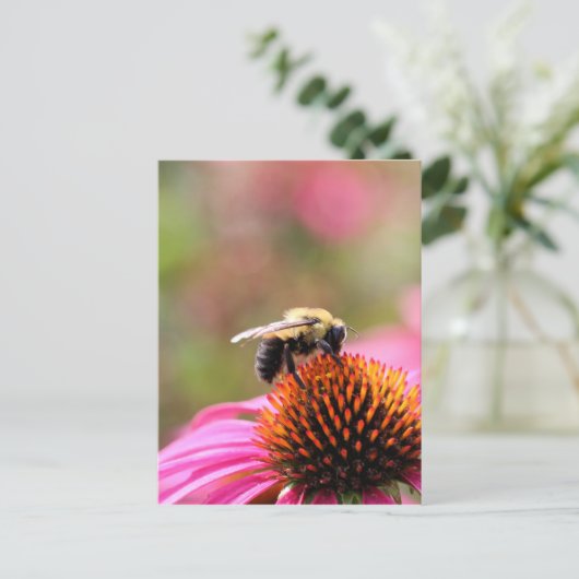 Besetzte Biene Postkarte (Stehend Vorderseite)