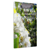 Besetzte Bienen bauen größere Boni weiße Blume Klemmbrett (Rechts)