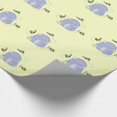 Besetzte Bienen mit ihrem Bienenstock Geschenkpapier (Ecke)