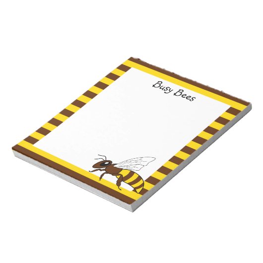 Besetzte Bienen Notepad Notizblock (Rotiert)